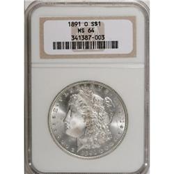 1891-O $1 MS64 NGC