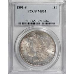 1891-S $1 MS65 PCGS