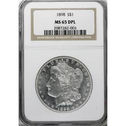1898 $1 MS65 Deep Mirror Prooflike NGC