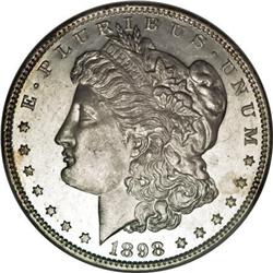 1898 $1 MS66 Deep Mirror Prooflike NGC