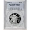Image 1 : 2000-W P$100 One-Ounce Platinum Eagle PR70 Deep