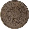 Image 2 : 1793 1C Wreath, Vine and Bars Edge. AU50 PCGS.