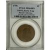 Image 3 : 1796 1C Liberty Cap. MS64 Brown PCGS. S-84, B-5,