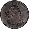 1798 1C Second Hair. AU50 PCGS. S-176, B-24,