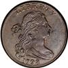 1798 1C Second Hair. AU55 PCGS. S-179, B-37,