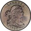 1798 1C Second Hair. AU50 Details, Corroded,