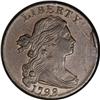 1798 1C Second Hair. AU58 PCGS. S-187, B-40,