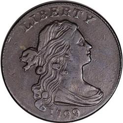 1799 1C Normal Date XF45 PCGS. S-189, B-3, High