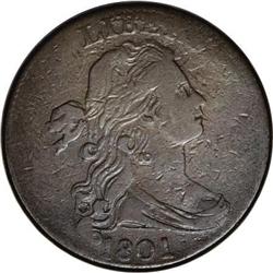 1801 1C Three Errors. Fine 15 PCGS. S-218, B-8,