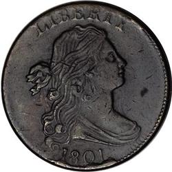 1801 1C 1/000. XF40 PCGS. S-220, B-12, R.3