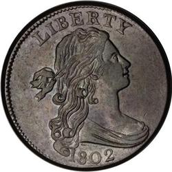 1802 1C AU55 PCGS. S-226, B-2, R.3.