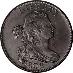 1802 1C MS63 Brown PCGS. S-233, B-13, R.2