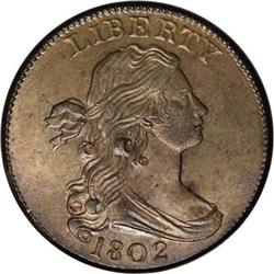1802 1C MS64 Brown PCGS. S-237, B-10, R.2