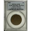 Image 3 : 1803 1C Small Date, Small Fraction. AU58 PCGS.