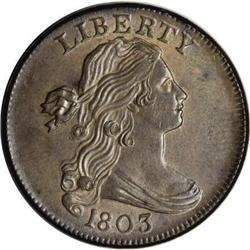 1803 1C Small Date, Small Fraction. MS65 Brown