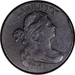 1804 1C Middle Die State. VF20 PCGS. S-266b,