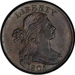 1805 1C AU58 PCGS. S-267, B-1, R.1.