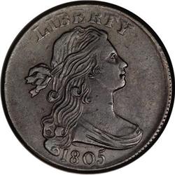1805 1C AU53 PCGS. S-268, B-2, R.3