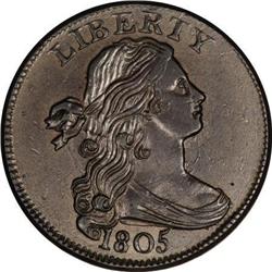 1805 1C AU58 PCGS. S-269, B-3, R.1.