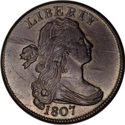 1807 1C Comet. MS64 Brown PCGS. S-271, B-1, R.1