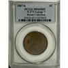 Image 3 : 1807 1C Large 7 over 6. MS65 Brown PCGS. S-273,