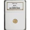 Image 1 : 1849-O G$1 MS62 NGC