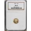 Image 1 : 1861 G$1 MS63 NGC