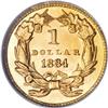 Image 2 : 1884 G$1 MS67 Prooflike NGC