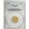 Image 3 : 1834 $2 1/2 Classic AU58 PCGS