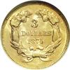 Image 2 : 1874 $3 MS61 NGC