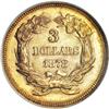 Image 2 : 1878 $3 MS62 NGC