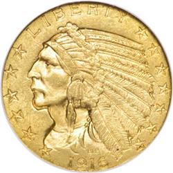 1916-S $5 MS62 NGC