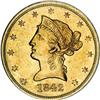 Image 1 : 1842 $10 Small Date AU58 NGC