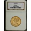 Image 3 : 1852 $10 MS60 NGC