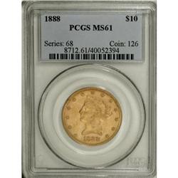 1888 $10 MS61 PCGS