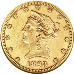 1893-CC $10 AU53 NGC