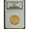 Image 1 : 1907 $10 No Periods MS61 NGC