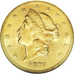 1879-S $20 MS61 NGC