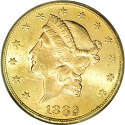 1882-S $20 MS62 PCGS