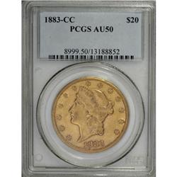 1883-CC $20 AU50 PCGS