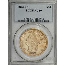1884-CC $20 AU50 PCGS