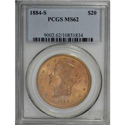 1884-S $20 MS62 PCGS