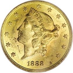 1888 $20 MS62 PCGS