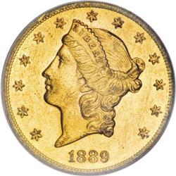 1889-CC $20 AU55 PCGS