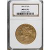 Image 1 : 1891-S $20 MS62 Prooflike NGC