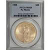 1908 $20 No Motto MS65 PCGS