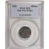 Image 3 : 1652 6PENCE Oak Tree Sixpence VF25 PCGS