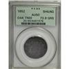 Image 3 : 1652 SHILNG Oak Tree Shilling AU50 PCGS