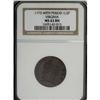 Image 1 : 1773 1/2P Virginia Halfpenny, Period MS63 Brown