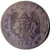 Image 2 : 1787 1/2 C Massachusetts Half Cent MS63 Brown